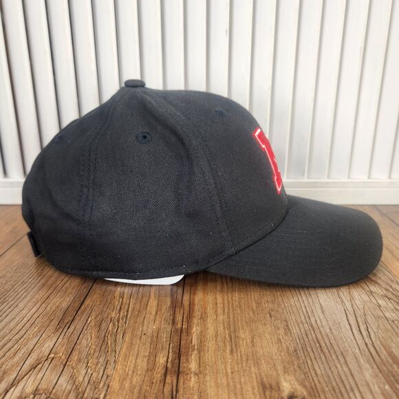 Nebraska Cornhuskers Adidas Big N Strapback Hat Cap Black Red NCAA College Sport - Picture 4 of 11